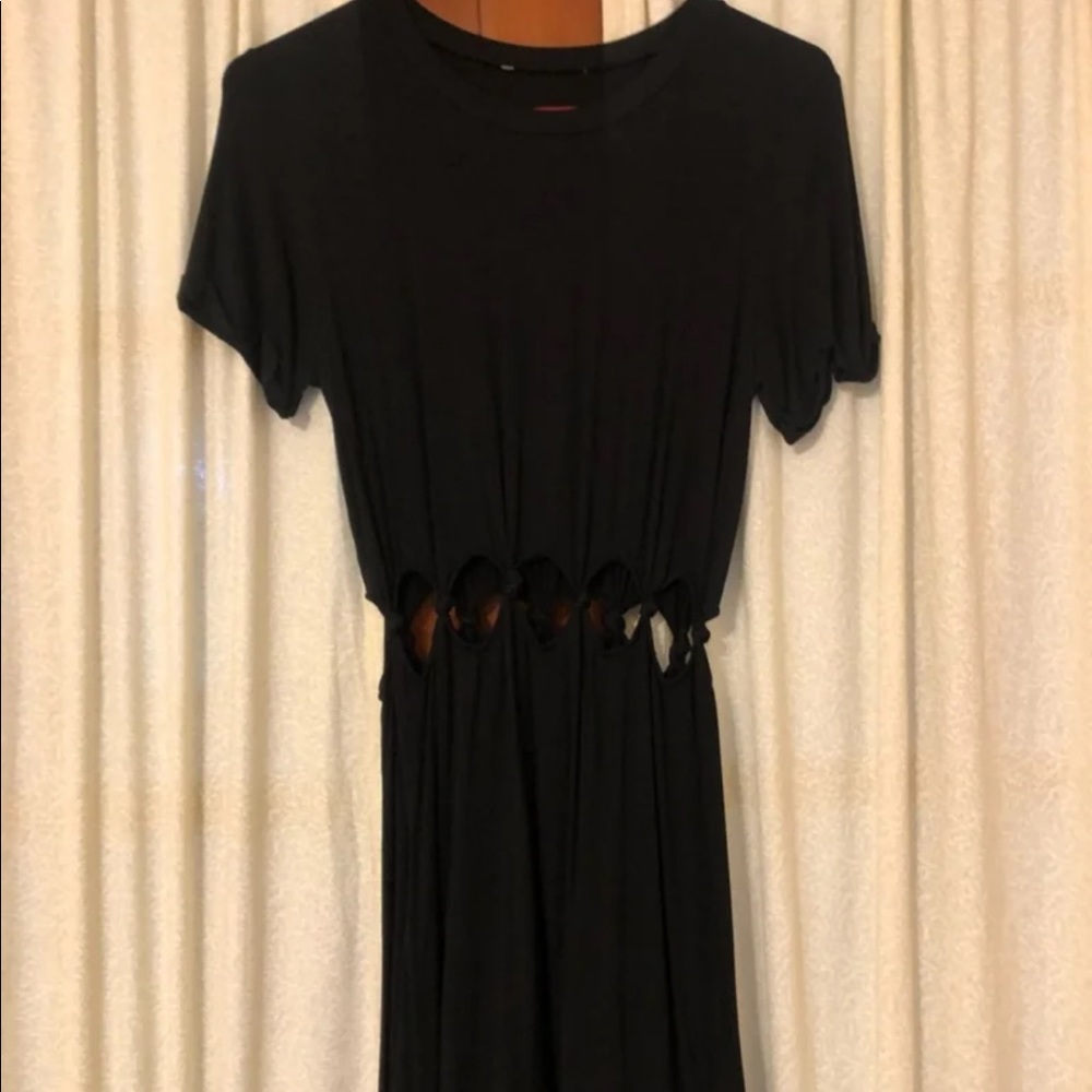 American eagle midi black dress
